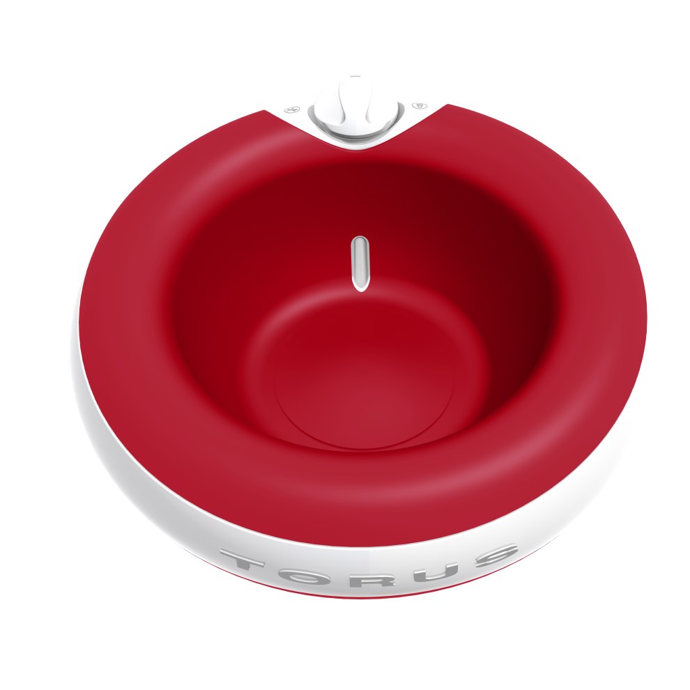 Torus Water Dog Bowl - Red - 2 Liter